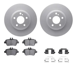 R1 Concepts WDTH1-63060 Brake Rotors - Carbon Coated W/ Euro Ceramic Pads & Hdw